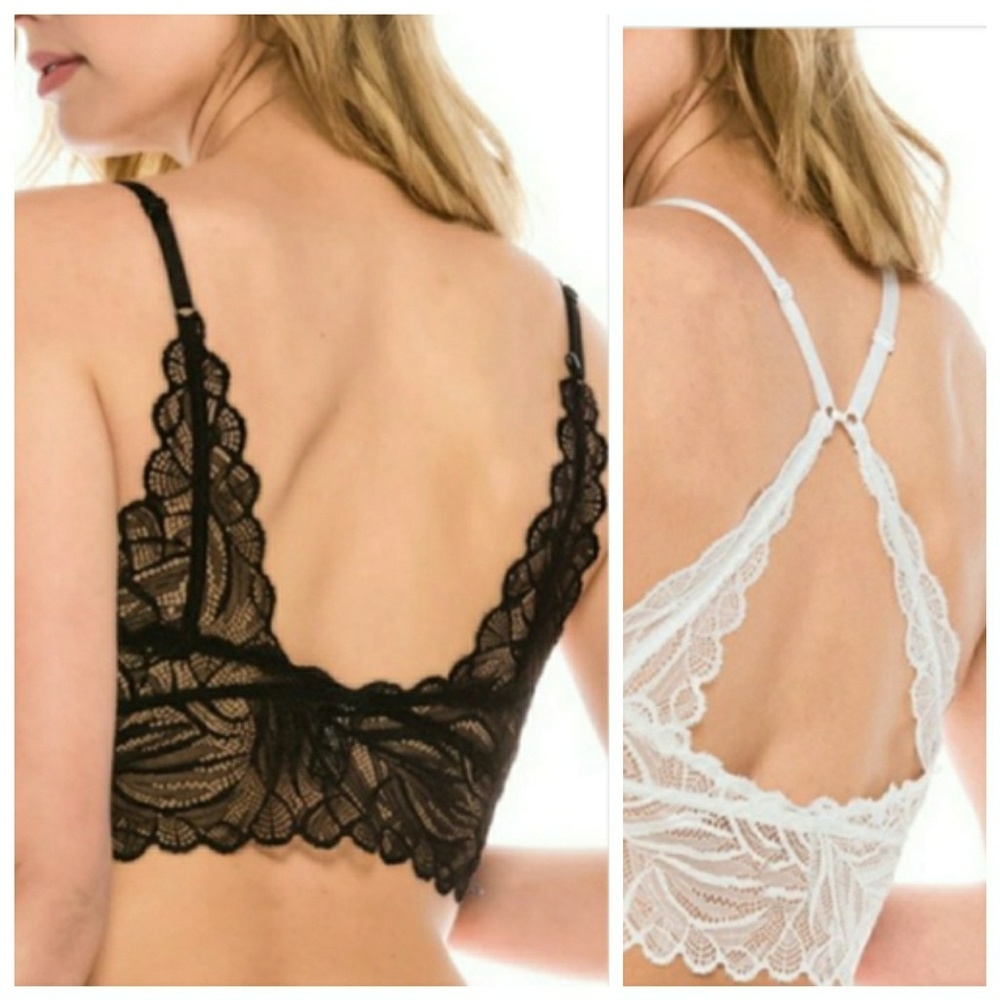 Toadstool Floral Lace Bralette - Picture 3 of 4